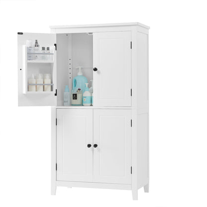 Bathroom floor storage cabinet