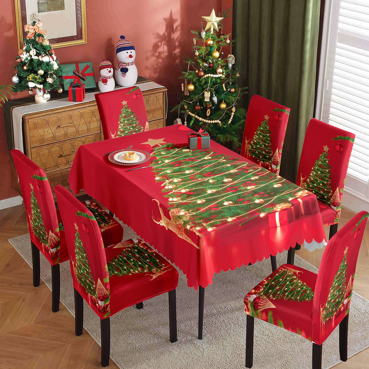 Christmas printed tablecloth