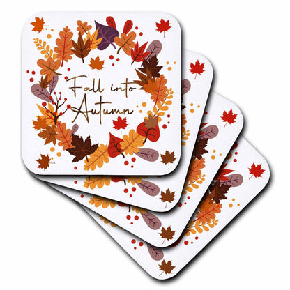 Autumn Leaves Wreath Coasters