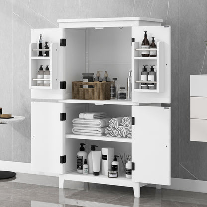 Bathroom floor storage cabinet