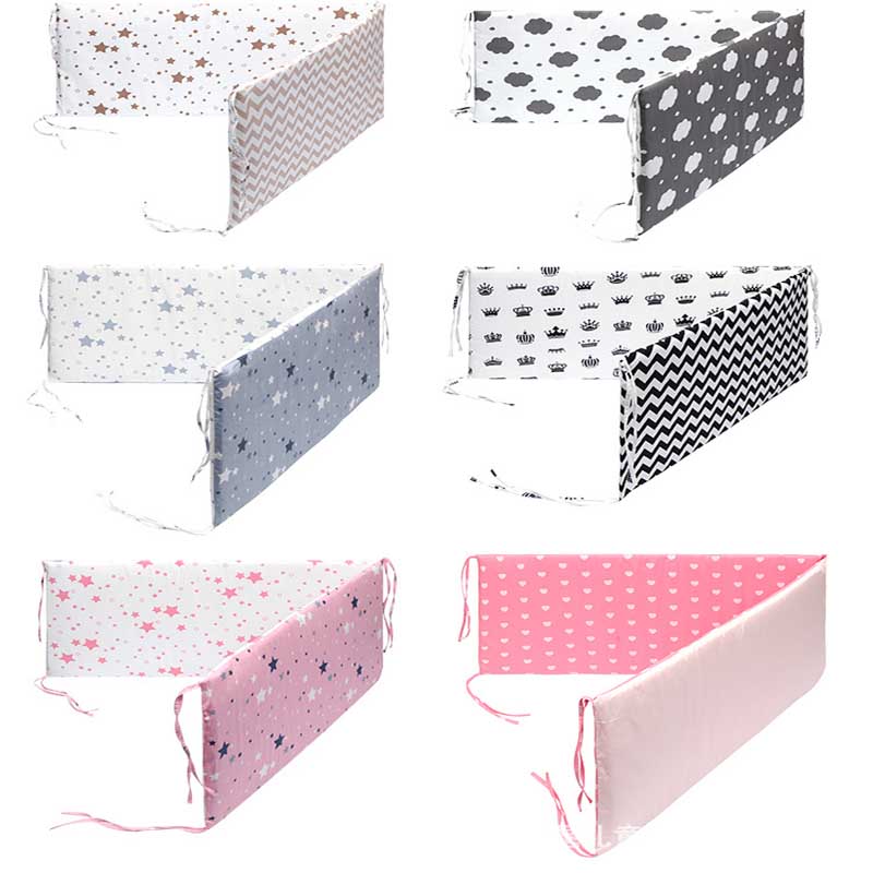 Baby Bed Bumper Double-faced Detachable