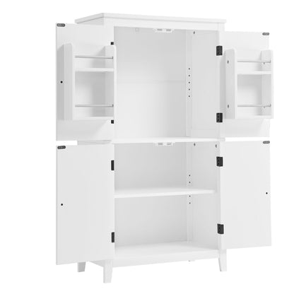Bathroom floor storage cabinet