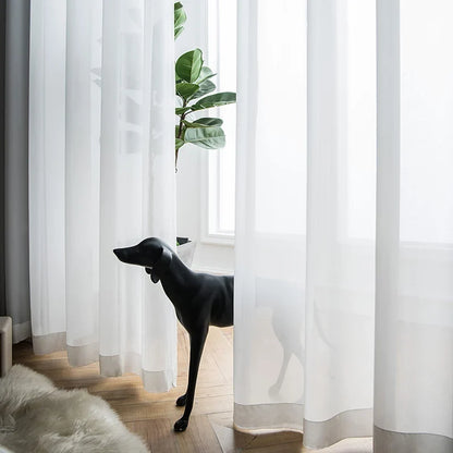 Chiffon White Sheer Curtains