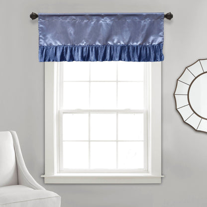 Satin Ruffle Victorian Window Curtain