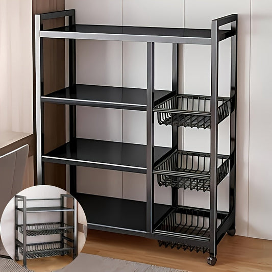 Metal Utility Shelf on Wheels