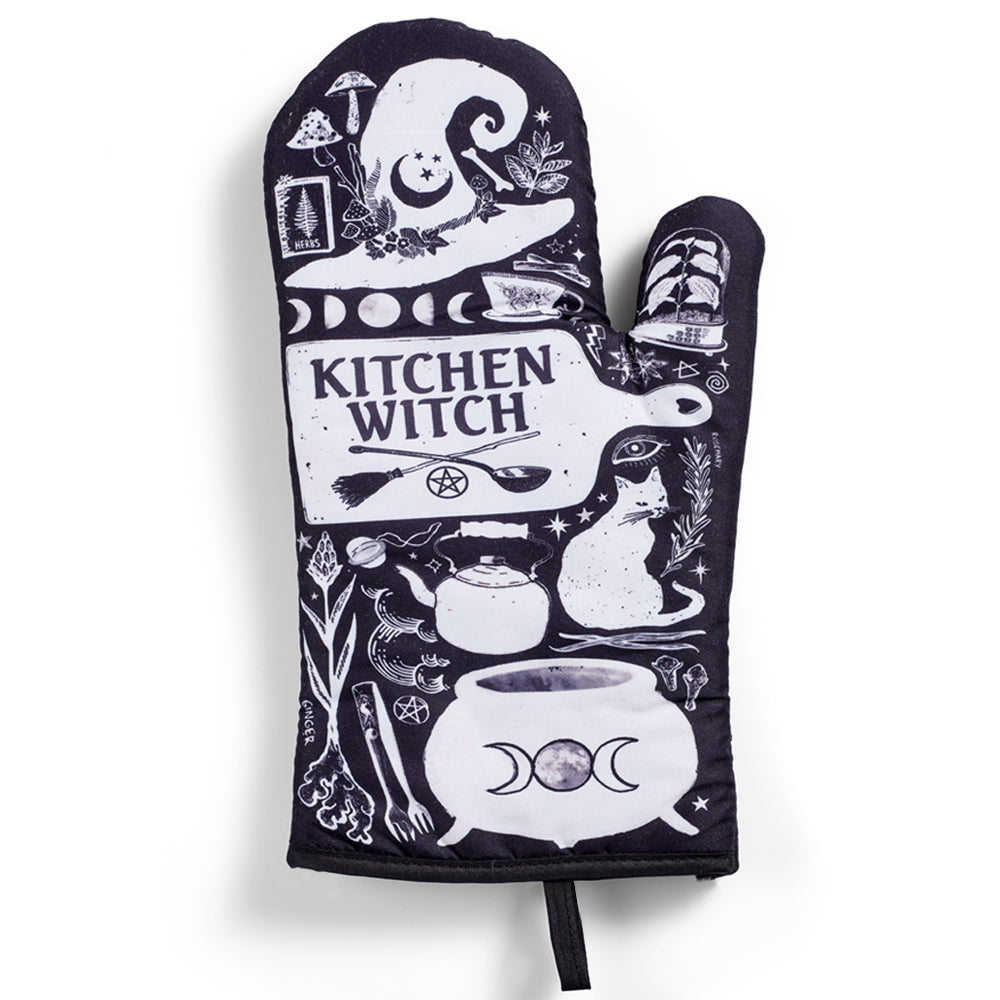 Kitchen Witch Oven Mitt Set