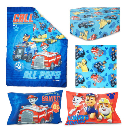 Paw Patrol Calling All Pups 4 Piece Toddler Bed Set