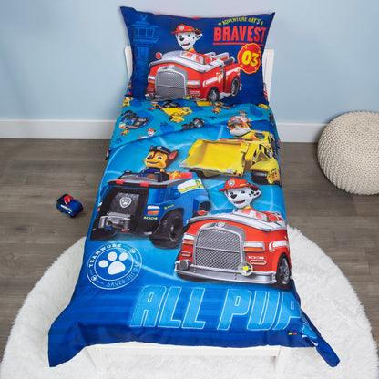 Paw Patrol Calling All Pups 4 Piece Toddler Bed Set