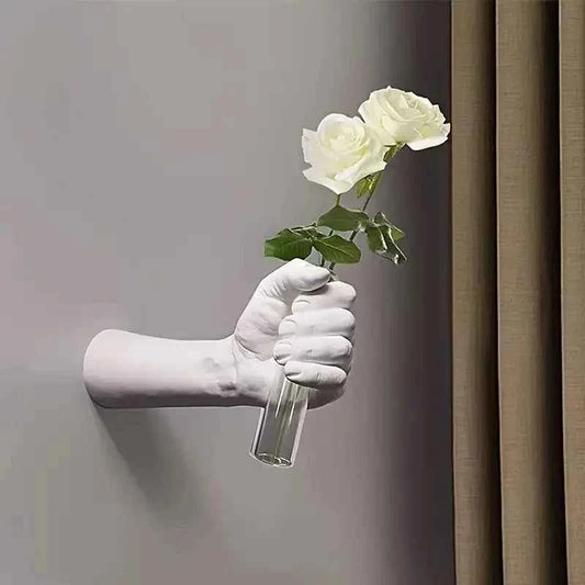 Modern Geometric Resin Wall Vase