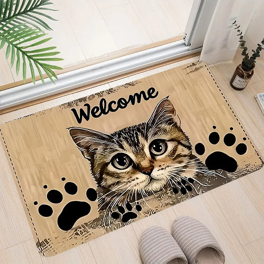 Cartoon Cute Cat Carpet Soft Doormat