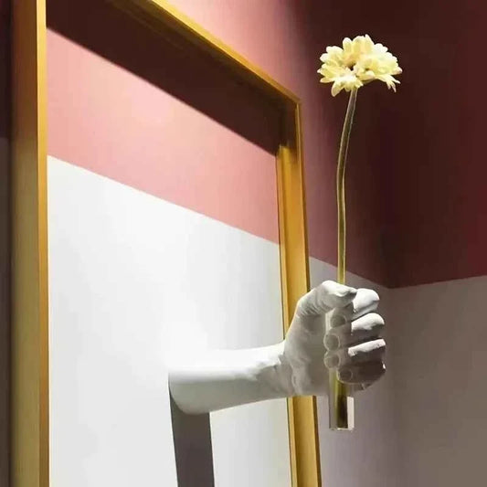Modern Geometric Resin Wall Vase