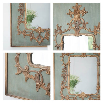 WOOD VINTAGE MIRROR