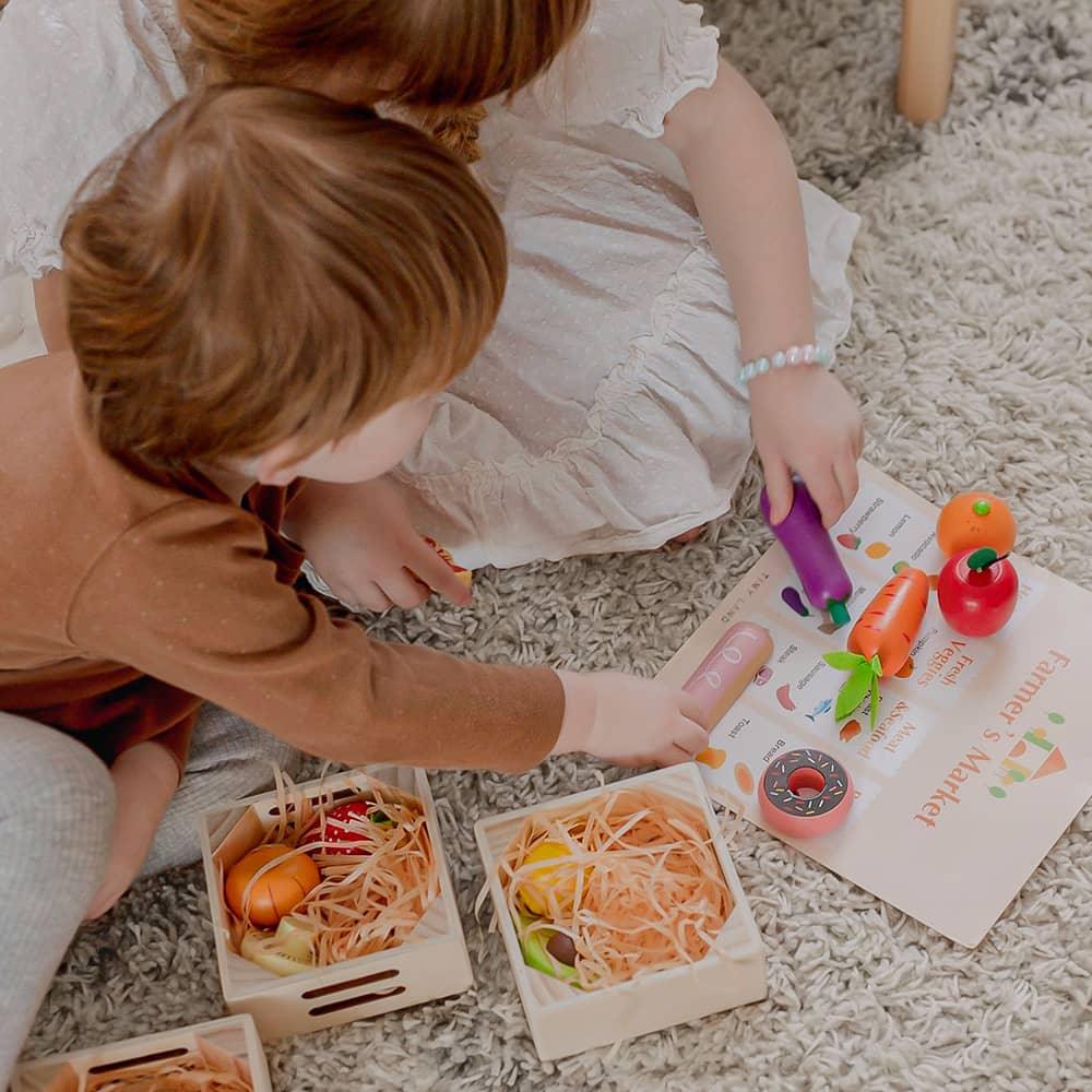Wooden Play Food for Play Kitchen