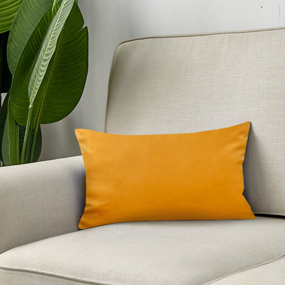 12''x20'' luxe velvet lumbar pillow | 9 colors soft & elegant solid design | modern couch, bed & chair accent | insert included