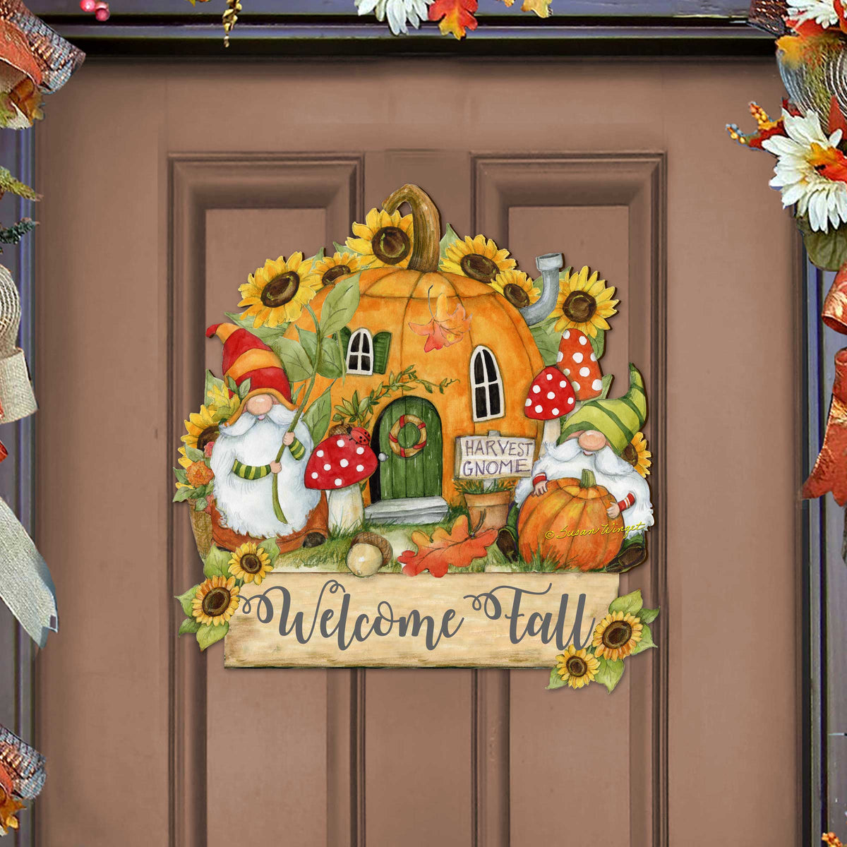 Fall Decor Harvest Welcome Sign