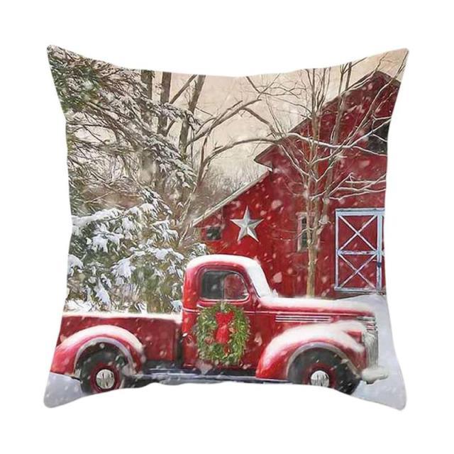 Winter Holiday Party Pillow Zipper Pillowcase