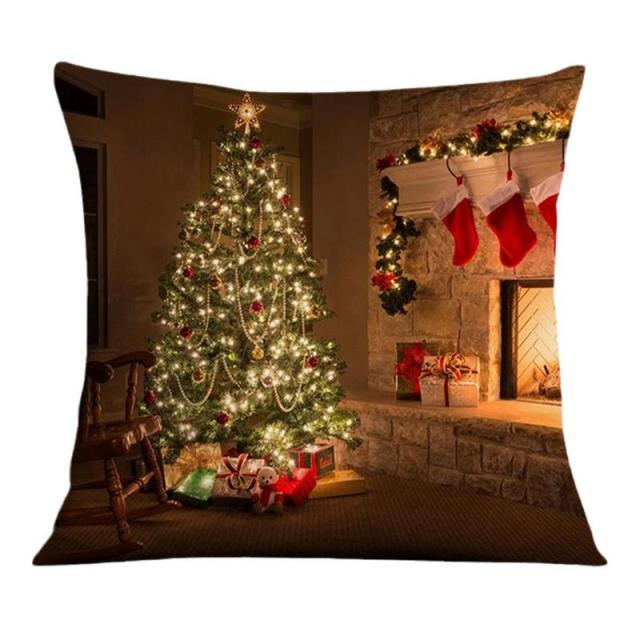 Winter Holiday Party Pillow Zipper Pillowcase