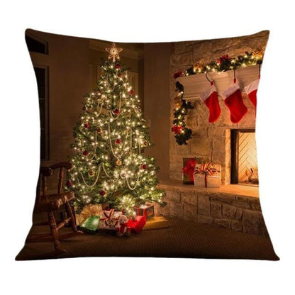 Winter Holiday Party Pillow Zipper Pillowcase
