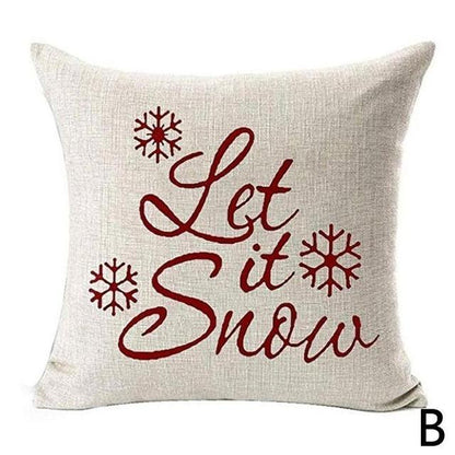 Winter Holiday Party Pillow Zipper Pillowcase