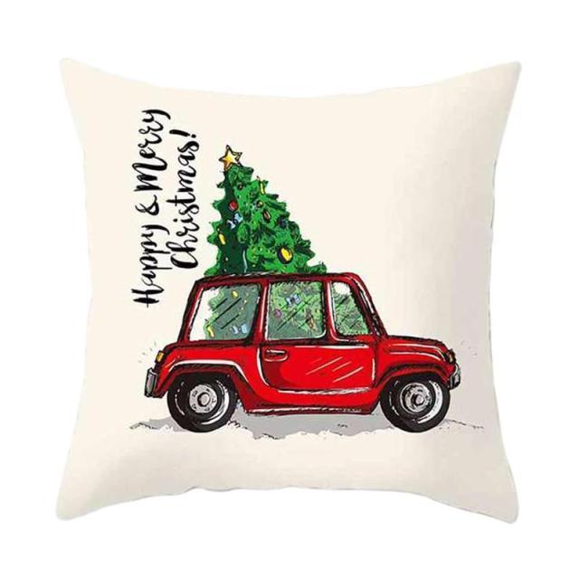 Winter Holiday Party Pillow Zipper Pillowcase