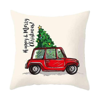 Winter Holiday Party Pillow Zipper Pillowcase