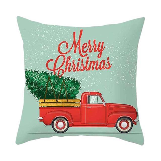 Winter Holiday Party Pillow Zipper Pillowcase
