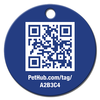 PetHub QR Pet ID Tag – Classic Aluminum