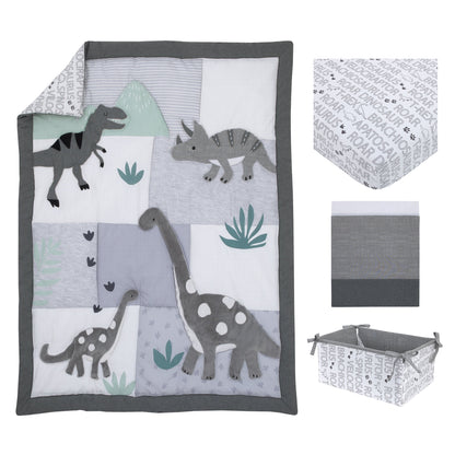 4 Piece Nursery Crib Bedding Set