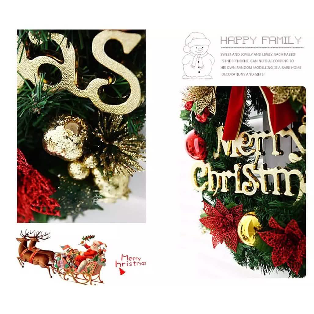 Christmas Wreath  Door Wall Ornament