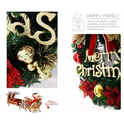 Christmas Wreath  Door Wall Ornament