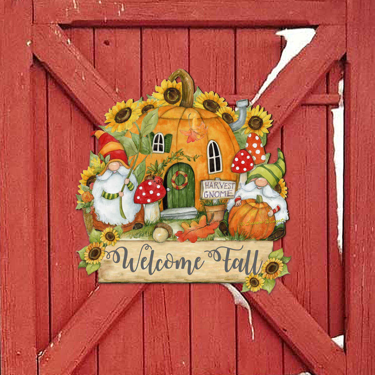 Fall Decor Harvest Welcome Sign