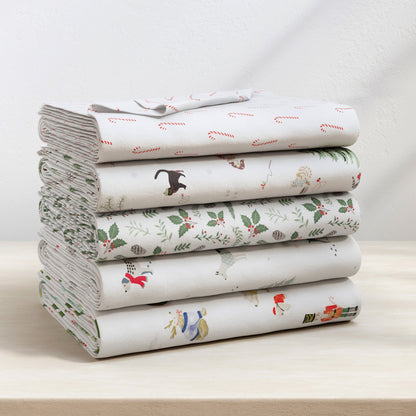 Turkish Cotton Christmas Flannel Sheet Set