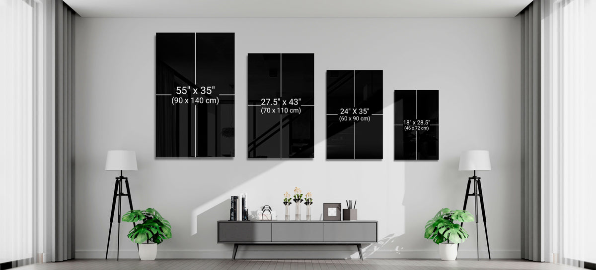 Lighted Street Glass Wall Art