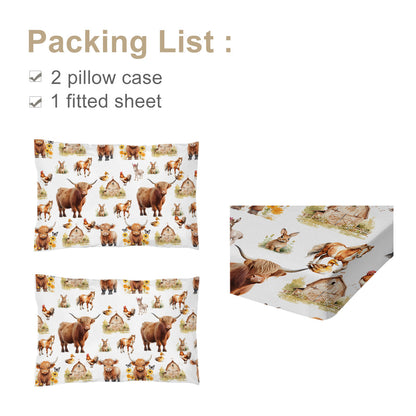 Bed Sheet And Two Pillowcases Bedding For All Seasons Use