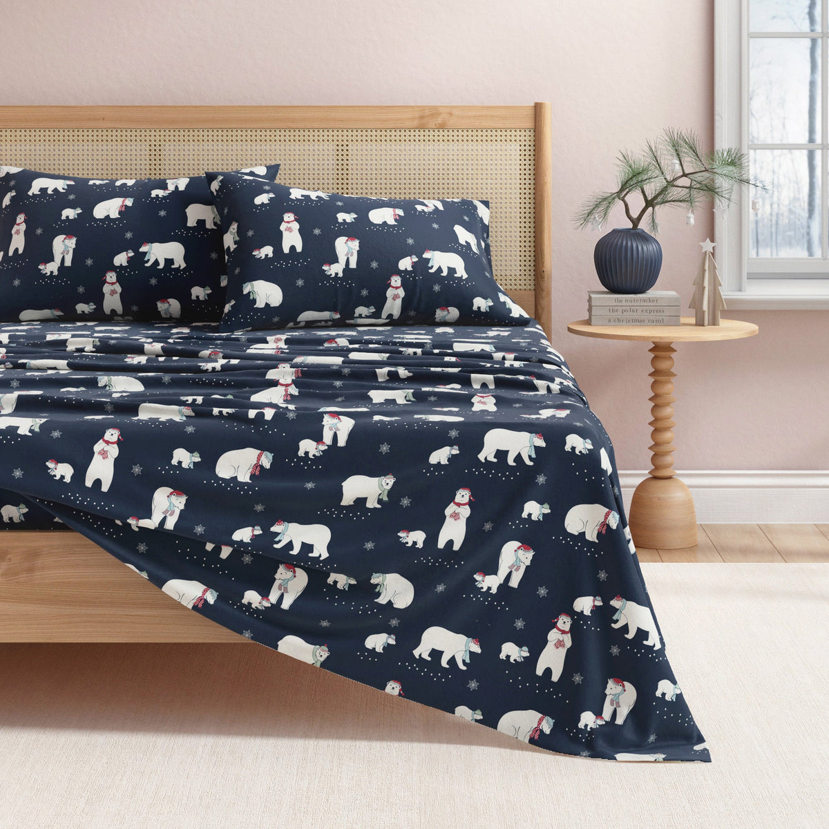 Turkish Cotton Christmas Flannel Sheet Set