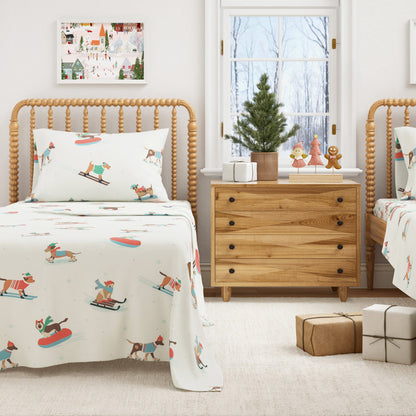 Turkish Cotton Christmas Flannel Sheet Set