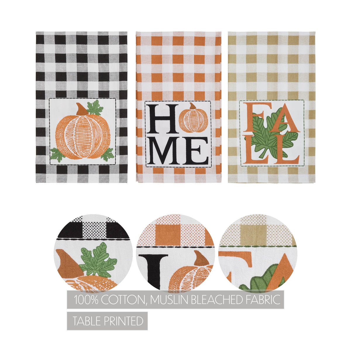 Fall Harvest Kitchen Towel Set of 3