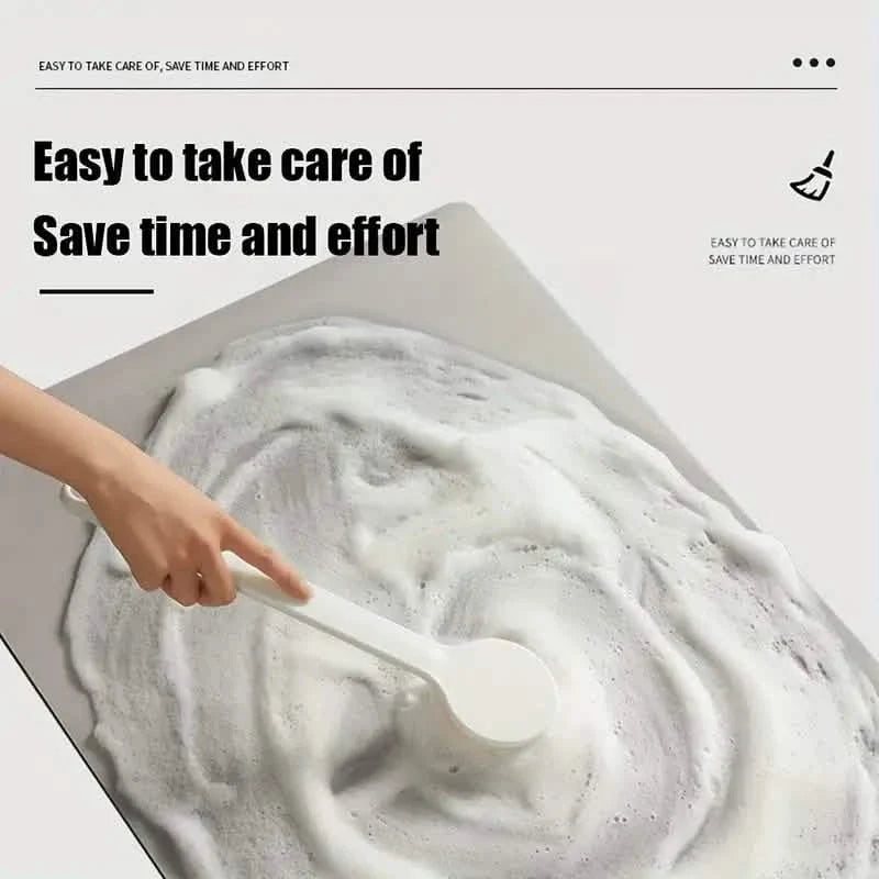 Floral Sink Faucet Absorbent Mat