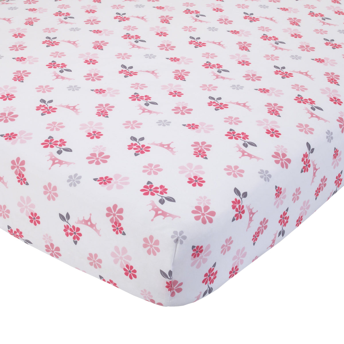 Disney Pretty Pretty Princess Pink, Blue, and Yellow 4 Piece Toddler Bed Set