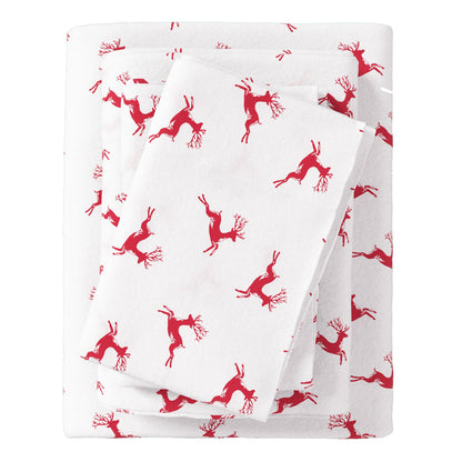 Turkish Cotton Christmas Flannel Sheet Set