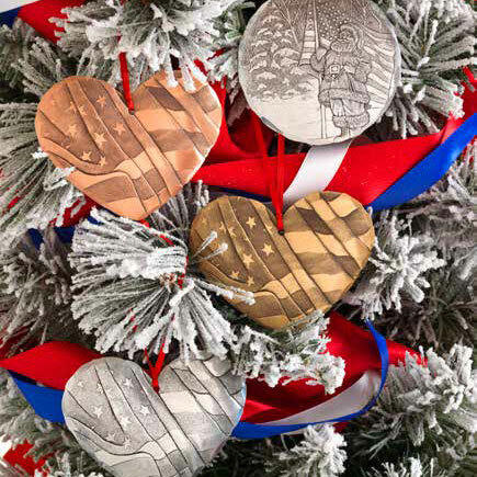 Heart of America Ornament (Aluminum)
