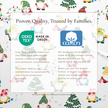 Turkish Cotton Christmas Flannel Sheet Set