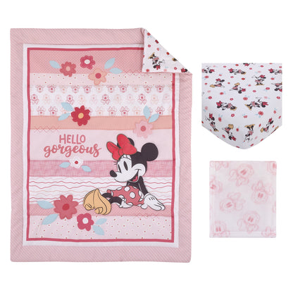 Minnie Mouse Hello Gorgeous Pink and White Floral
