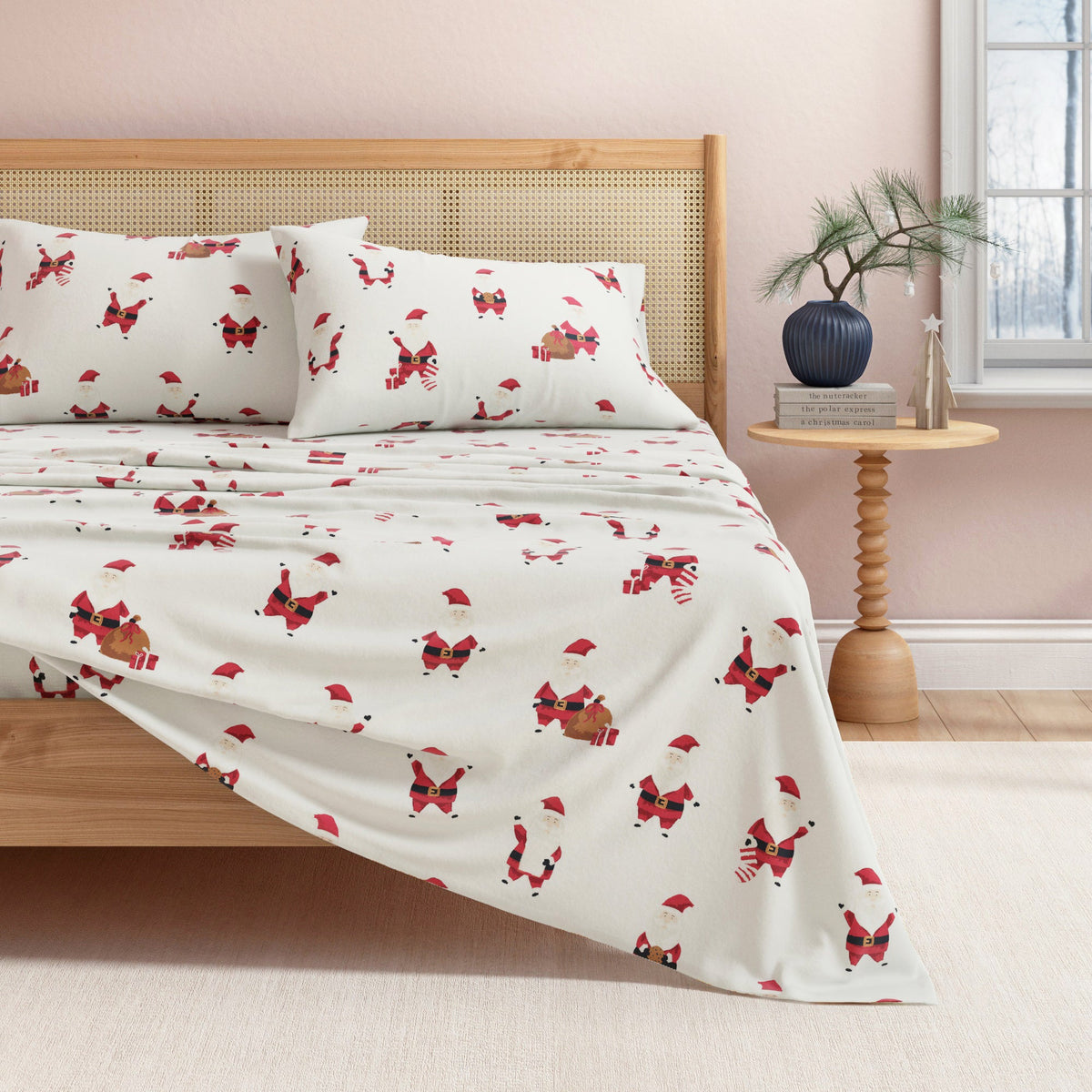 Turkish Cotton Christmas Flannel Sheet Set