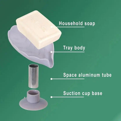 Leaf Shape Soap Box Drain Soap Holder Box
