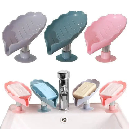 Leaf Shape Soap Box Drain Soap Holder Box