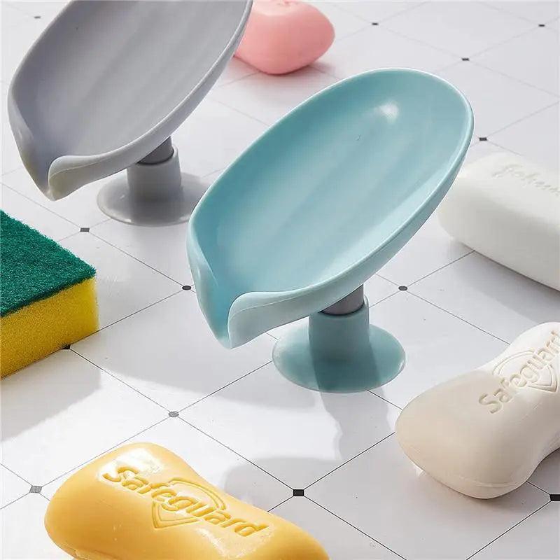 Leaf Shape Soap Box Drain Soap Holder Box