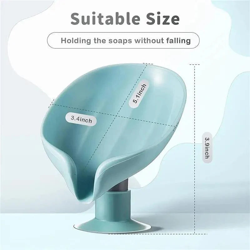 Leaf Shape Soap Box Drain Soap Holder Box