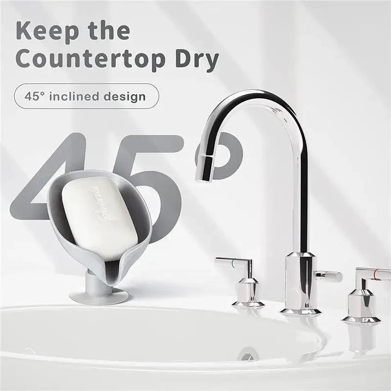 Leaf Shape Soap Box Drain Soap Holder Box