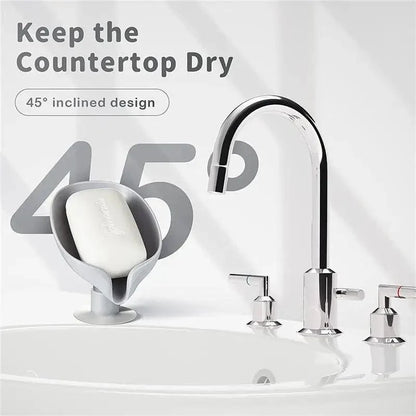 Leaf Shape Soap Box Drain Soap Holder Box